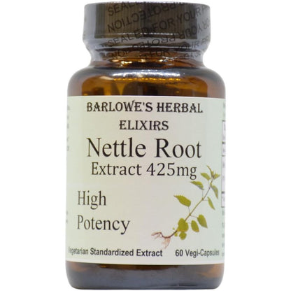 Barlowe's Herbal Elixirs Nettle Root Extract bottle front view