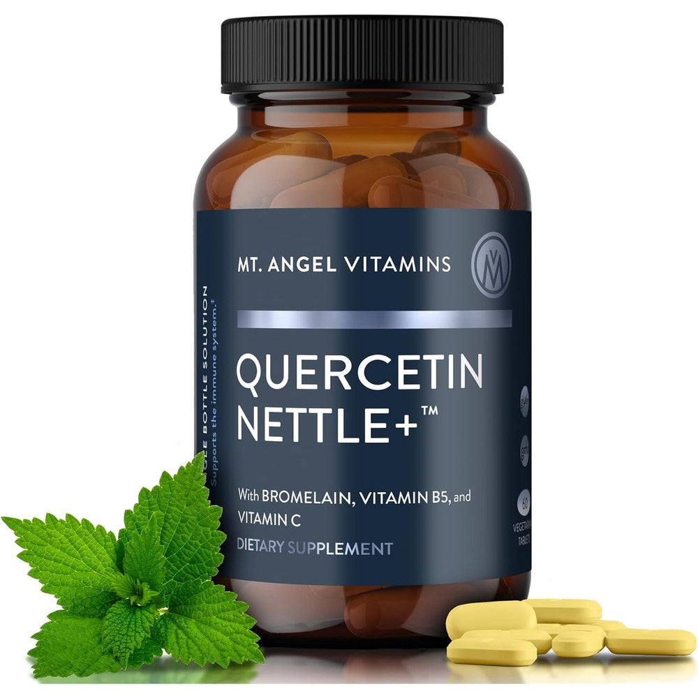 Mt. Angel Vitamins Quercetin Nettle Bromelain front view bottle