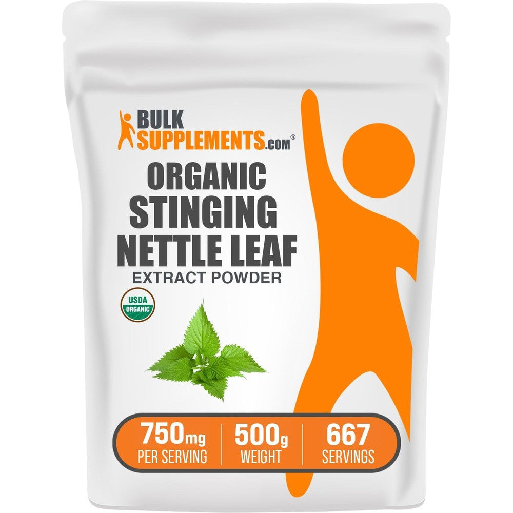 BulkSupplements Organic Stinging Nettle Extract Powder front view