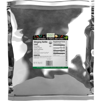 Frontier Co-op Stinging Nettle Leaf 8 Ounce bag front view