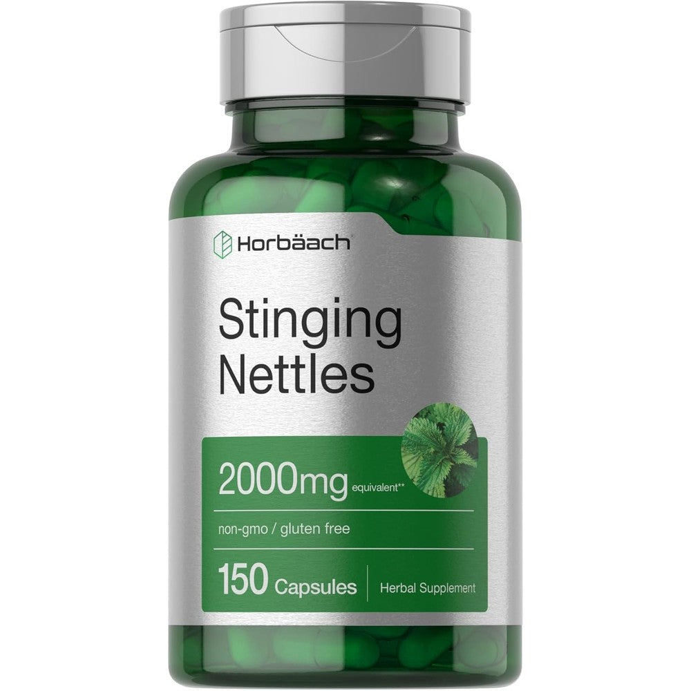 HorbÃ¤ach Stinging Nettle 150 capsules bottle front view for joint support