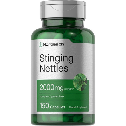 HorbÃ¤ach Stinging Nettle 150 capsules bottle front view for joint support