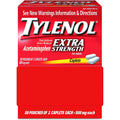 Tylenol Extra Strength 500mg Dispenser Box front view for fast acting pain relief