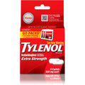 Tylenol Extra Strength 500mg Caplets front view for pain relief