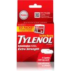 Tylenol Extra Strength 500mg Caplets front view for pain relief