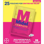 Midol Complete On The Go Caplets front box view for menstrual relief