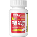 HealthA2Z Pain Relief Extended Release 100 count bottle front view for arthritis relief.
