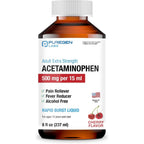 Puregen Labs Adult Extra Strength Acetaminophen Liquid front view fast acting pain relief