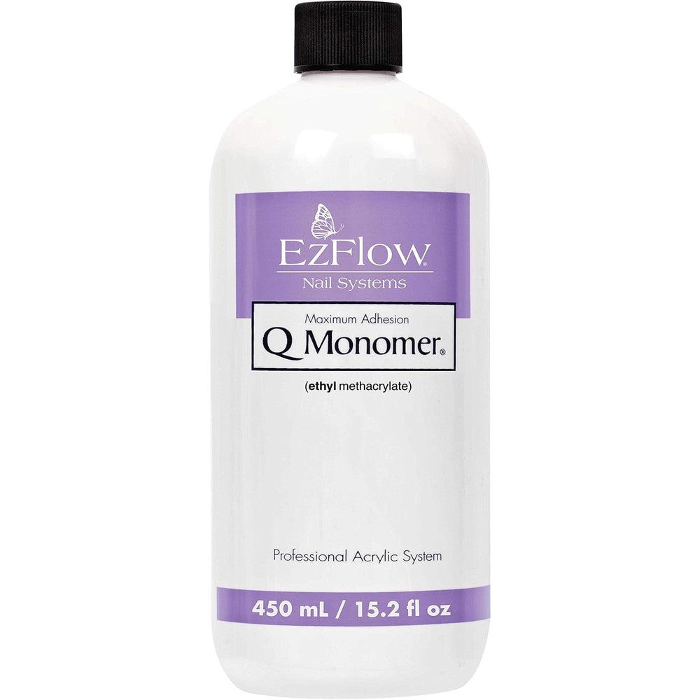 EzFlow Q Monomer Acrylic Nail Liquid 15.2 Fluid Ounce bottle front view