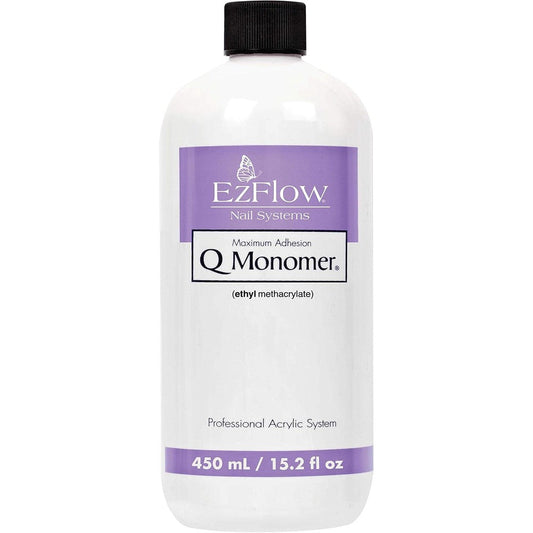 EzFlow Q Monomer Acrylic Nail Liquid 15.2 Fluid Ounce bottle front view