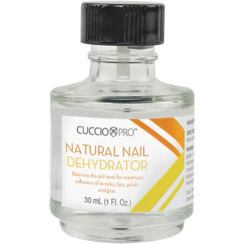 Cuccio Pro Natural Nail Dehydrator bottle front view professional nail prep solution