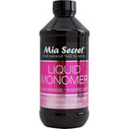 Mia Secret Liquid Monomer Professional Acrylic Nail System 8 Ounce front view bottle showcasing branding and volume details.