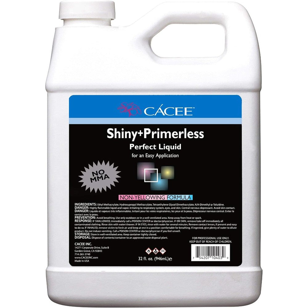 Cacee professional primerless acrylic nail liquid monomer front view bottle