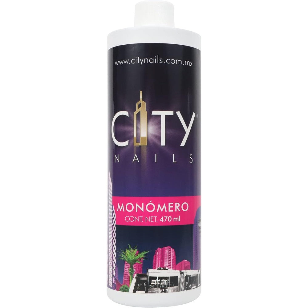 City Nails Professional Grade Nail Liquid Monomer front view bottle for acrylic powder systems