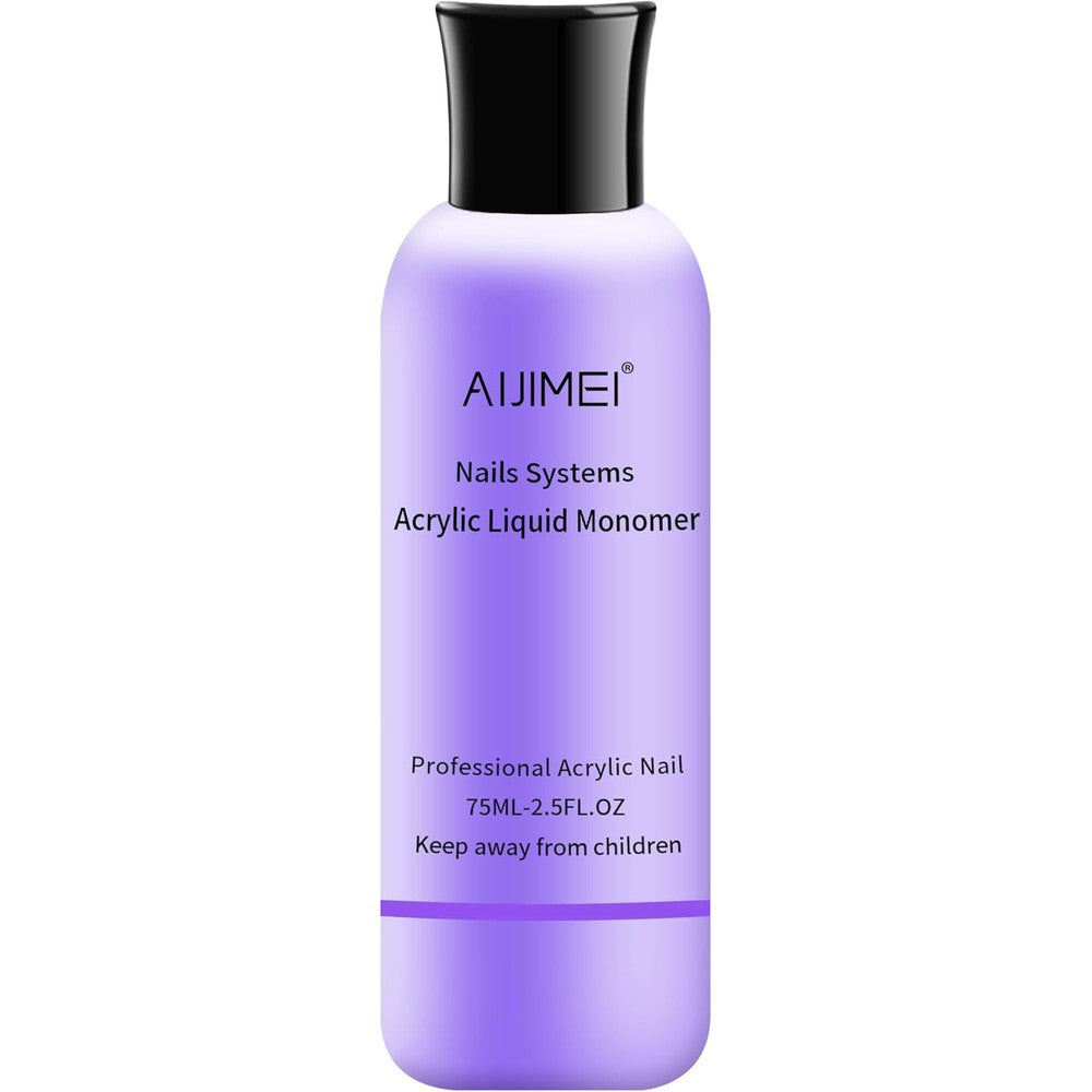 AIJIMEI Acrylic Nail Liquid Monomer front view bottle for salon extensions