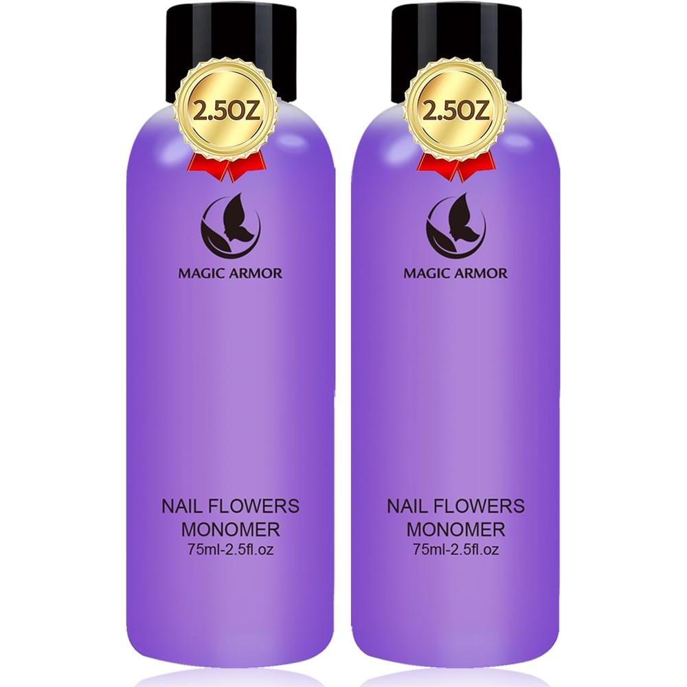 MAGIC ARMOR acrylic liquid monomer front view bottle for salon extensions.