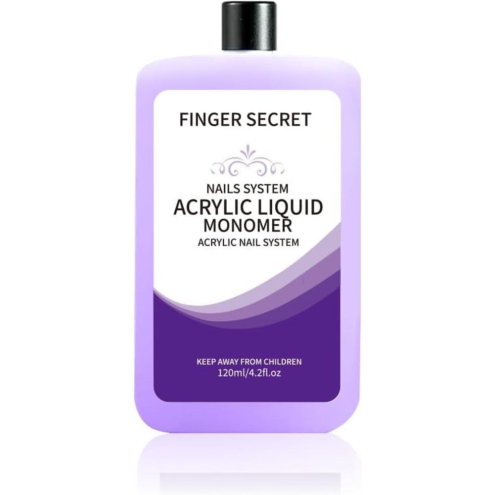 Gadcrystal Acrylic Liquid Monomer professional bottle front view for nail extensions.