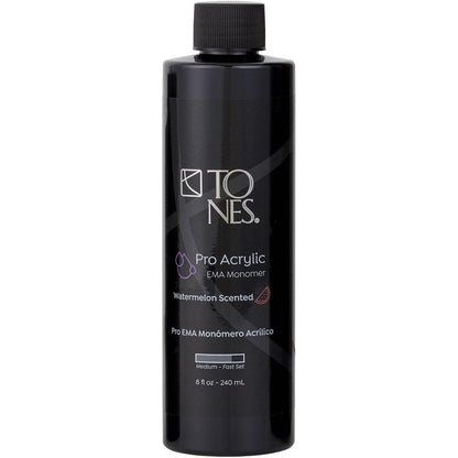 Tones Watermelon Scented EMA Monomer 8 Fluid Ounce bottle front view showing product labels