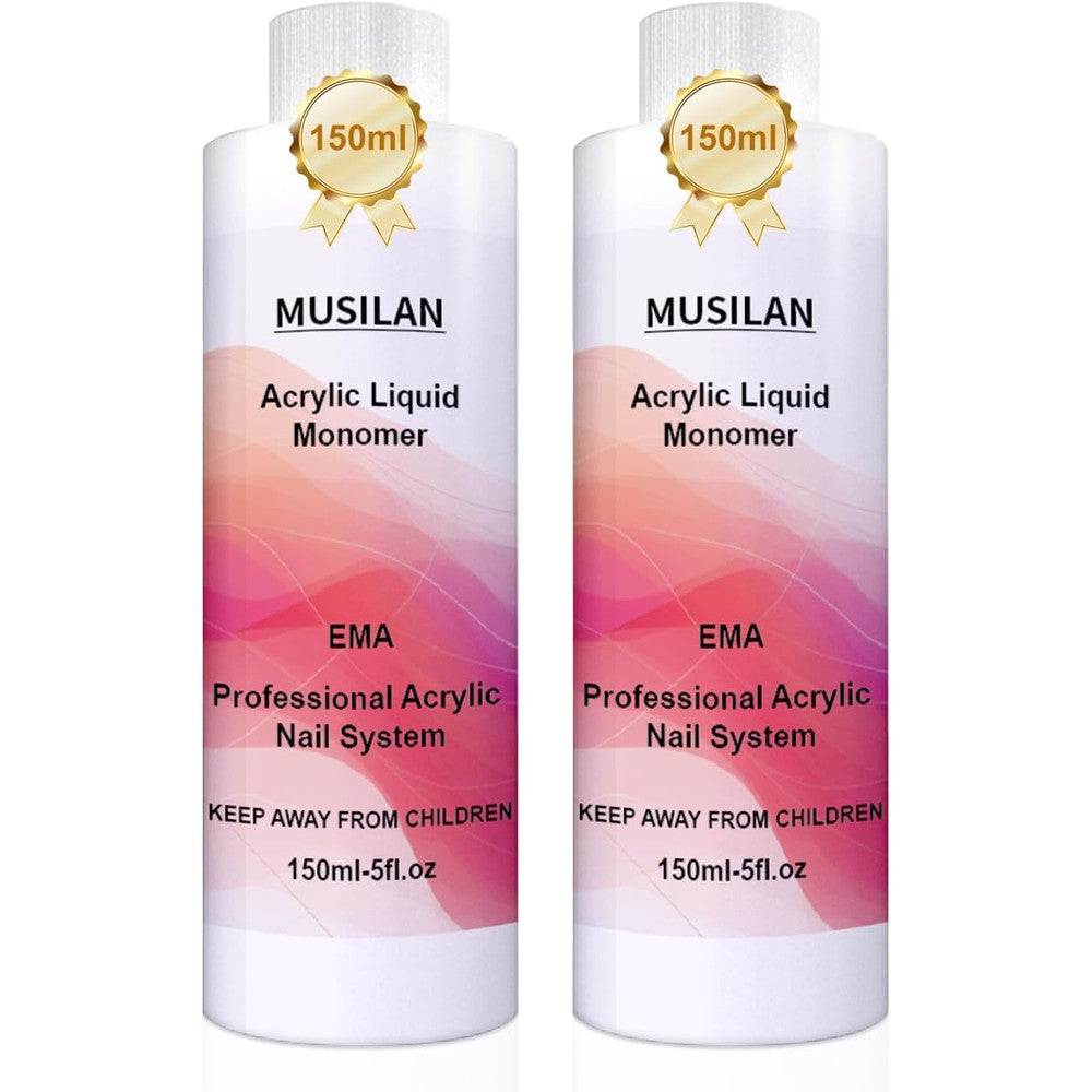MUSILAN monomer acrylic nail liquid professional three hundred milliliters front view bottle