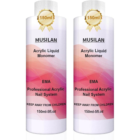MUSILAN monomer acrylic nail liquid professional three hundred milliliters front view bottle