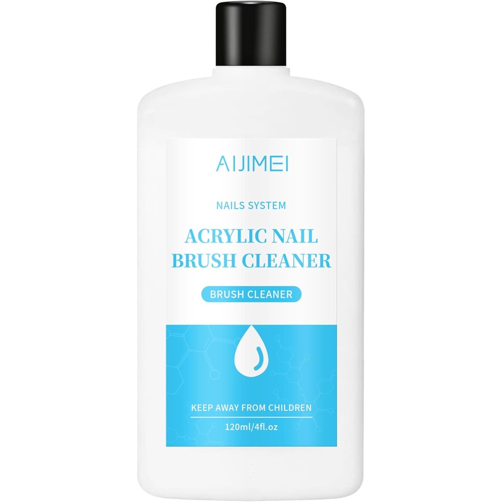Morovan AIJIMEI nail brush cleaner professional liquid front view bottle