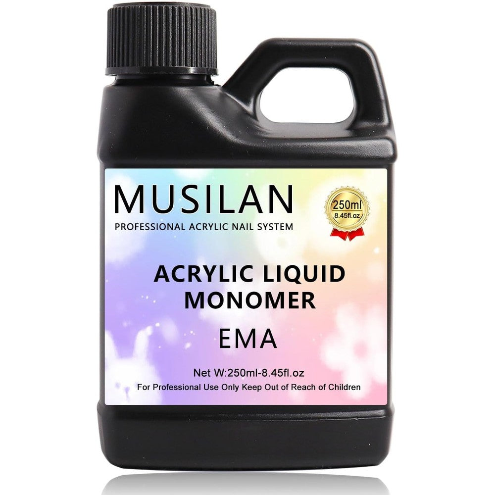 MUSILAN professional monomer acrylic nail liquid eight ounce bottle front view