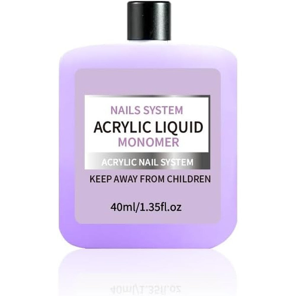 Gadcrystal Acrylic Liquid Monomer front view bottle for salon professional nail extensions.