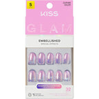 Kiss Glam One N Only Short Round Press On Nails front packaging view