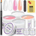 Saviland builder nail gel kit front view packaging and bottles
