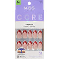 Kiss Core Press On Nails Optimistic Red front packaging view beauty product