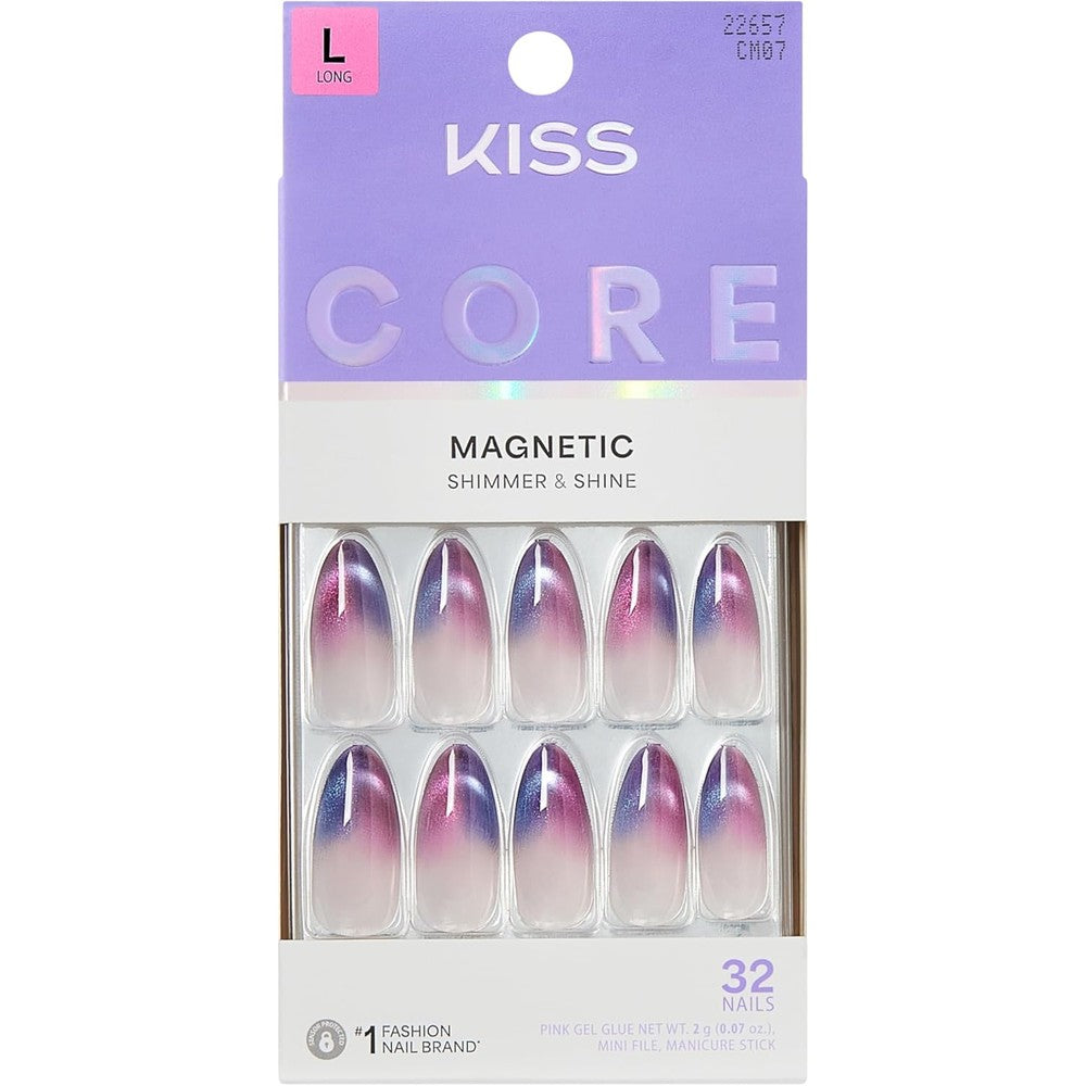 Kiss Core Magnetic Press On Nails Twinkling Stars front view