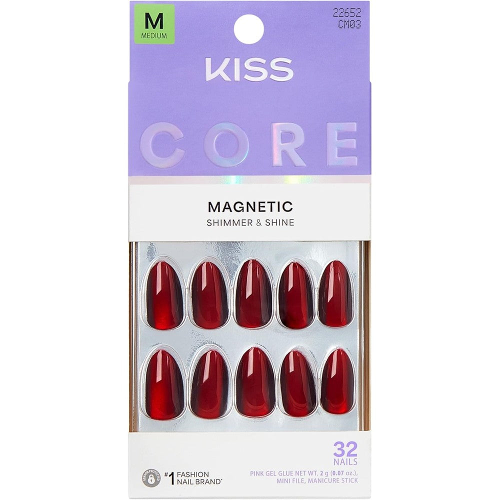 Kiss Core Magnetic Press On Nails Apple Blossom front packaging view