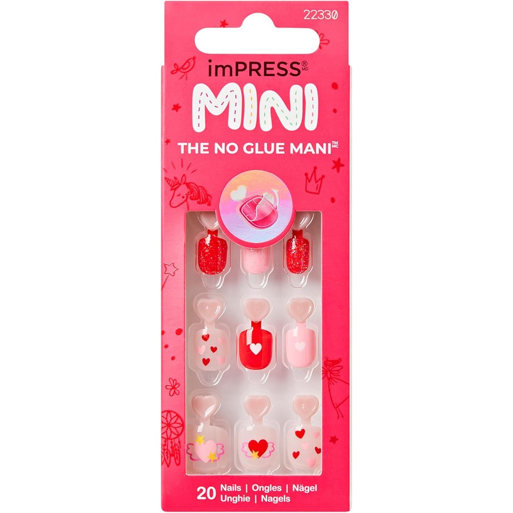 KISS imPRESS Kids Your Smile press on nails front view