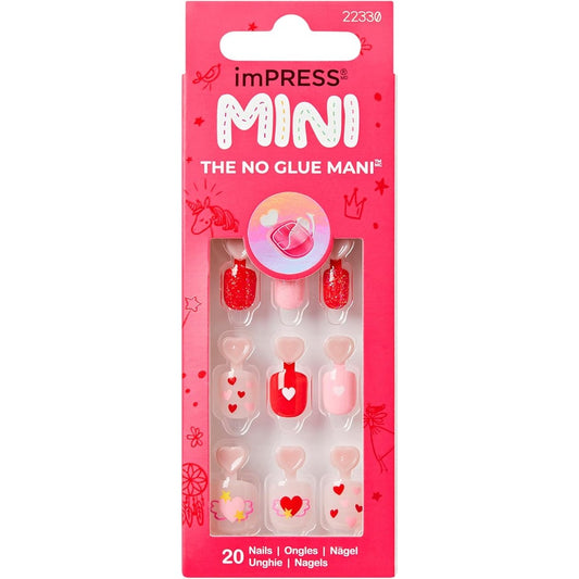 KISS imPRESS Kids Your Smile press on nails front view