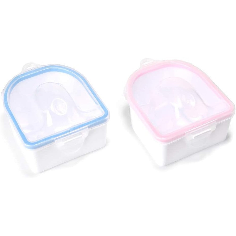 Rolabling 2 piece nail soaking bowl set front view