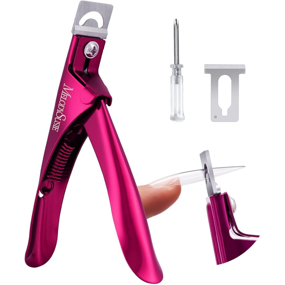 MelodySusie acrylic nail clipper plum front view