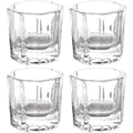 Btyms dappen dish set front view showing four clear glass cups