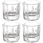 Btyms dappen dish set front view showing four clear glass cups