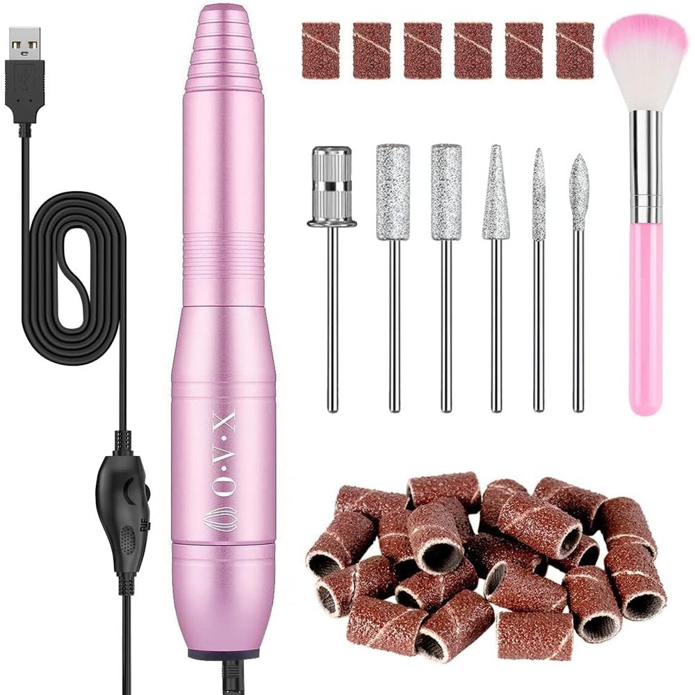 Ovx portable electric nail drill machine front view for manicure