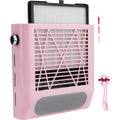 CoFashion nail dust collector front view showing pink ergonomic design and power control knob