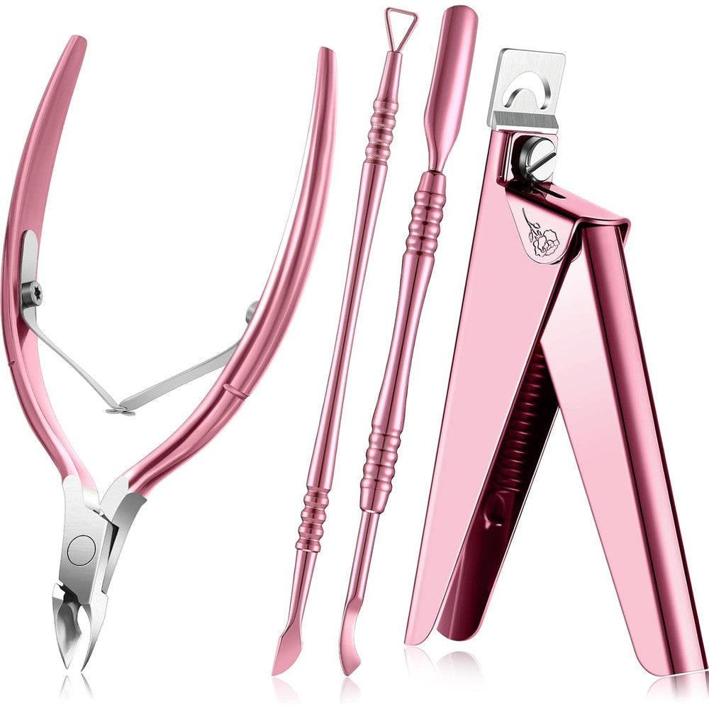 Mudder 4 in 1 acrylic nail clipper kit front view
