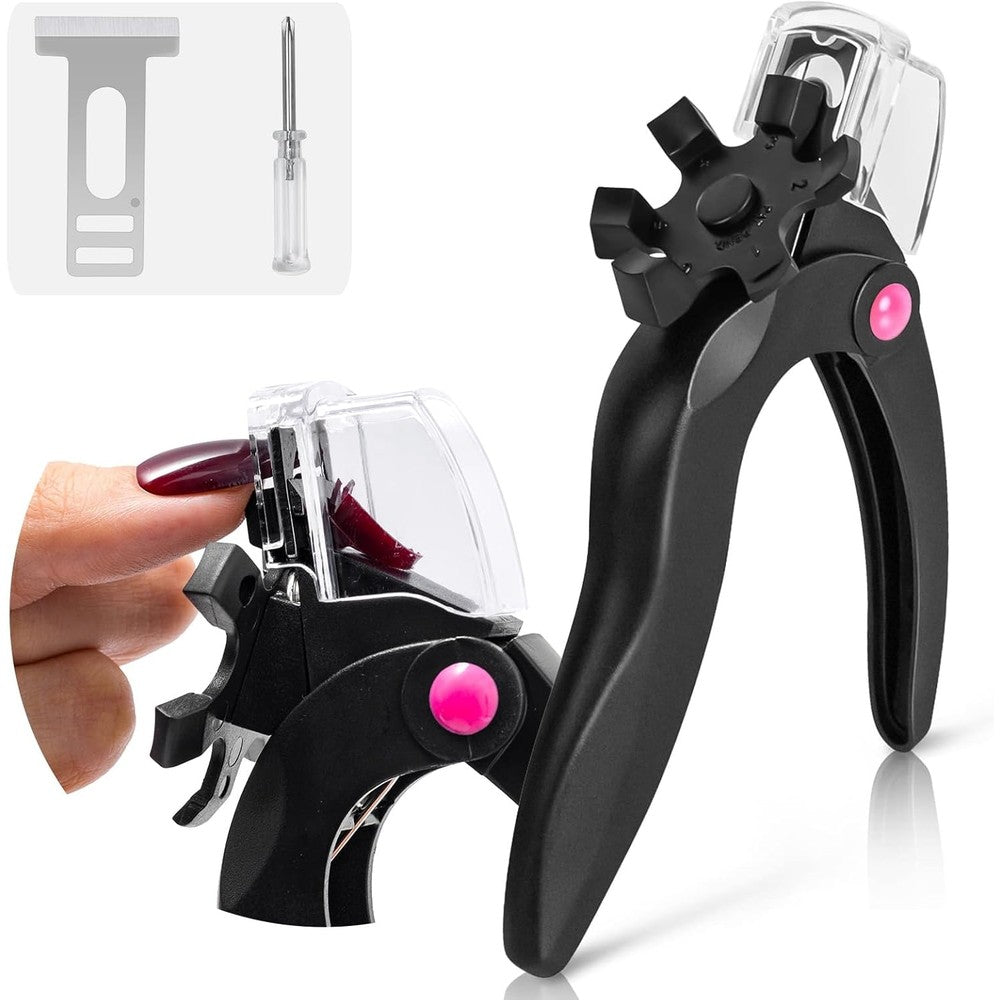 Airsee adjustable acrylic nail clippers front view professional tool