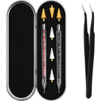 Kaychan rhinestone picker tool front view featuring dual-ended acrylic applicator pens.