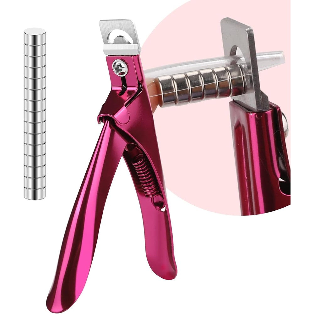 Best Choice Magnets false nail clippers pink stainless steel tool
