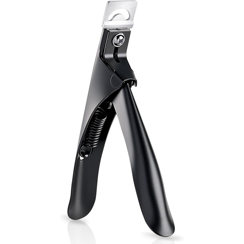 GAOY acrylic nail clippers in professional black finish for trimming false nail tips