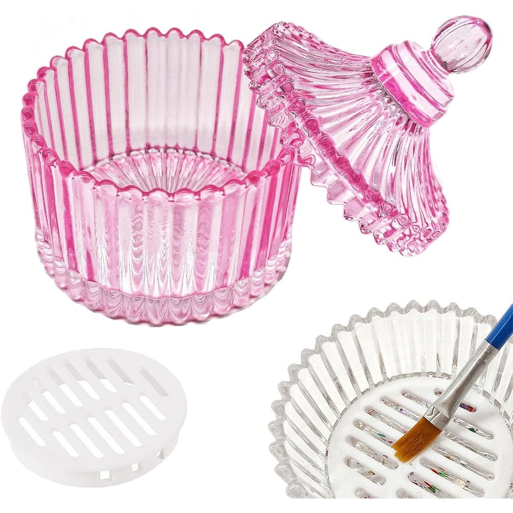 Guxacu large glass monomer dappen dish front view