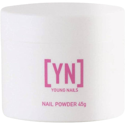 Young Nails Acrylic Speed Powder clear forty five gram jar front view