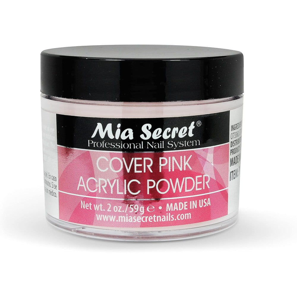 Mia Secret Cover Pink Acrylic Powder professional jar front view