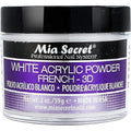 Mia Secret white french 3d acrylic powder front view container