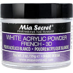 Mia Secret white french 3d acrylic powder front view container